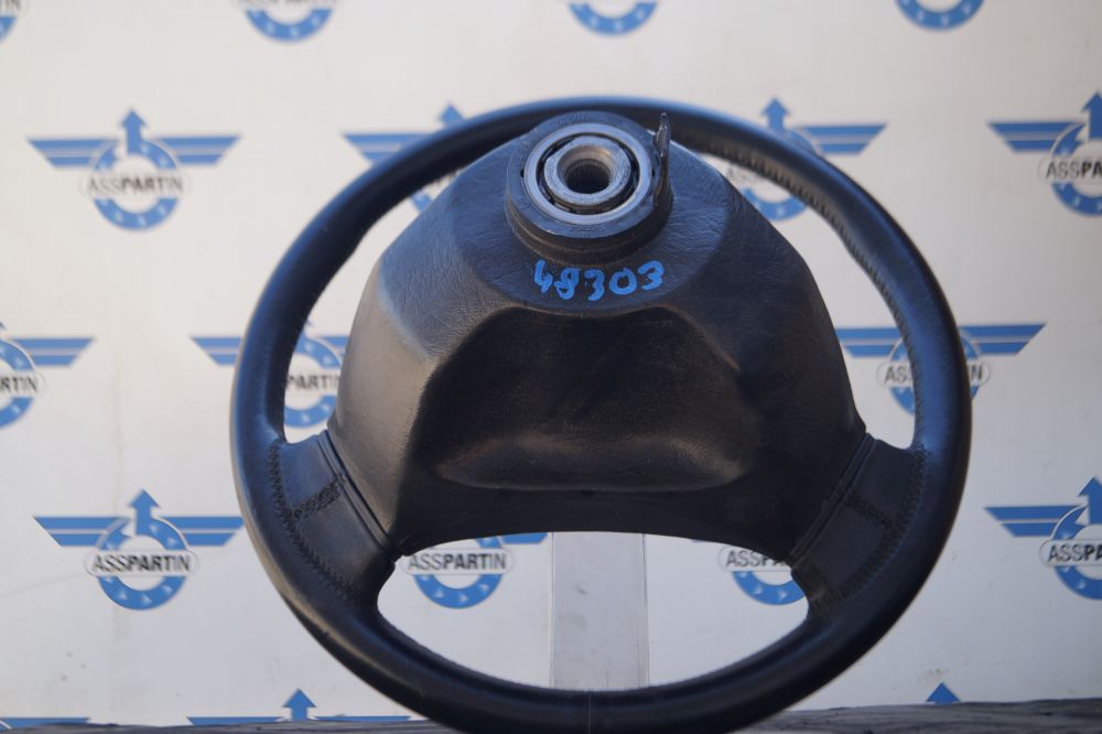Original schwarzes Lederlenkrad für Volvo 480
